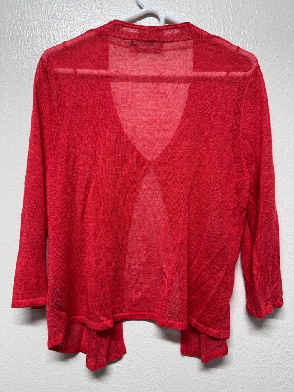 NIC+ZOE pink/red Open-Front Lightweight Cardigan size XL - Picture 3 of 8